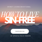 HOW TO LIVE SIN-FREE