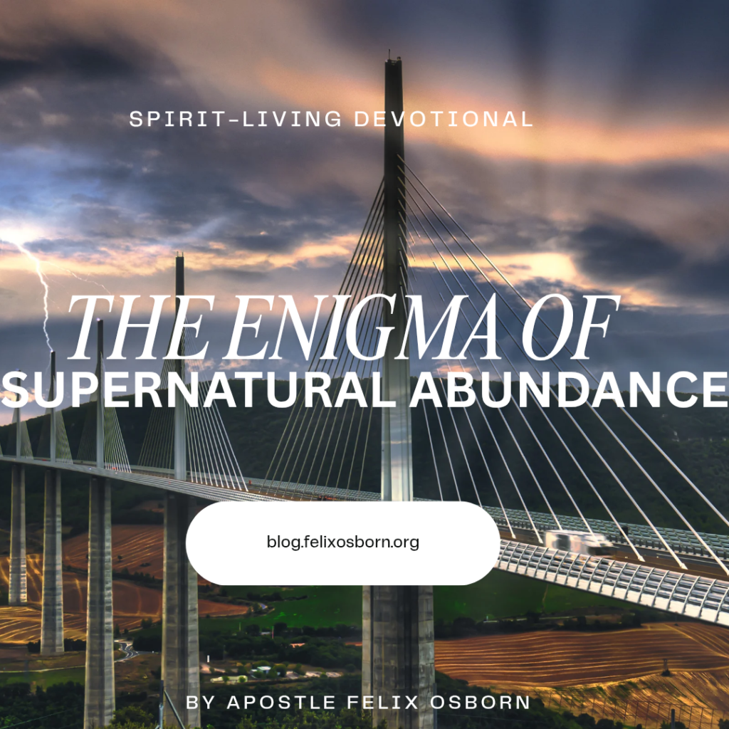 THE ENIGMA OF SUPERNATURAL ABUNDANCE