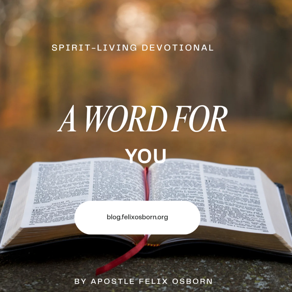 A WORD FOR YOU