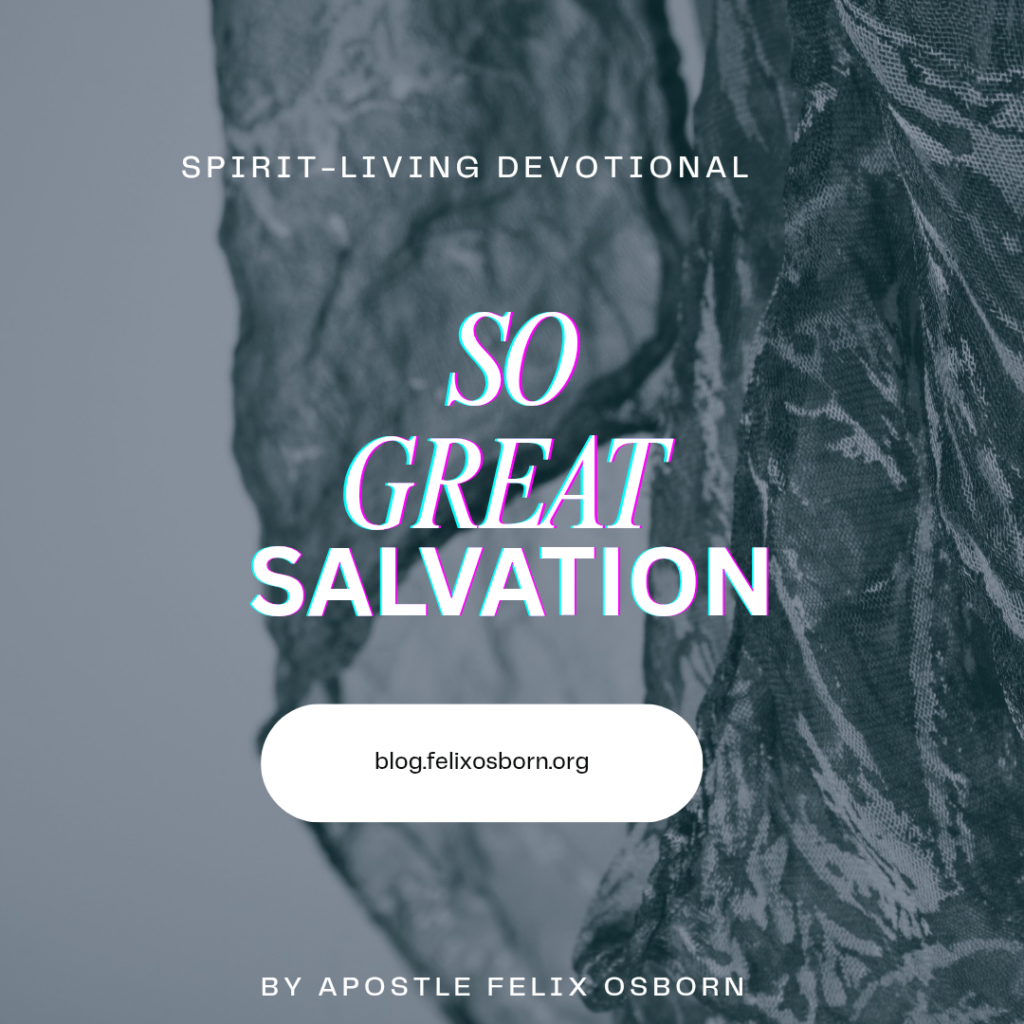 SO GREAT SALVATION